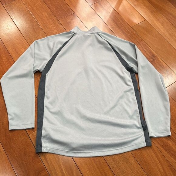 ALO Yoga Cool Fit Gray and Black Quarter-Zip Pullover size XL - Picture 7 of 9